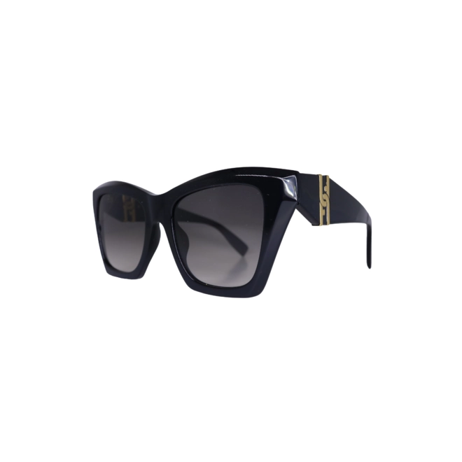 Óculos de Sol Furla SFU884 520700 Acetato Preto com lentes na cor Fumê Degradê 1