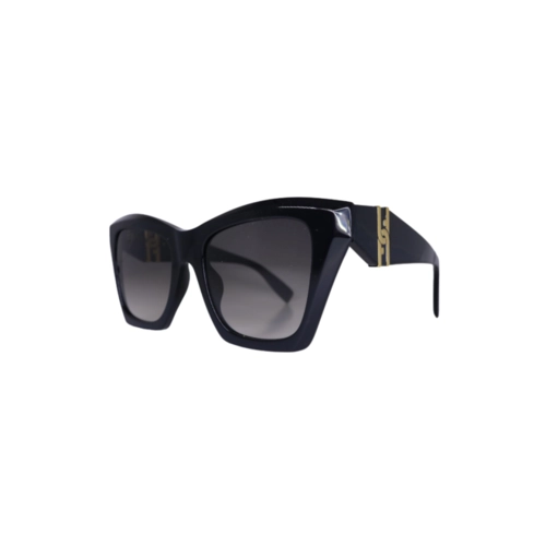 Óculos de Sol Furla SFU884 520700 Acetato Preto com lentes na cor Fumê Degradê