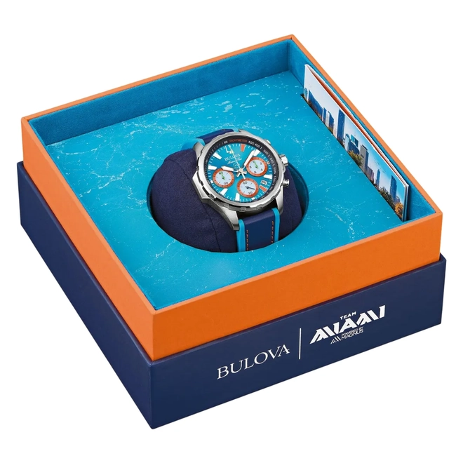 Relógio Bulova Marine Star Team Miami E1 Cronógrafo - 96B460N Azul 4