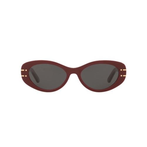 Óculos de Sol Christian Dior CD40170U_5371A Acetato Bordô com lentes na cor Fumê