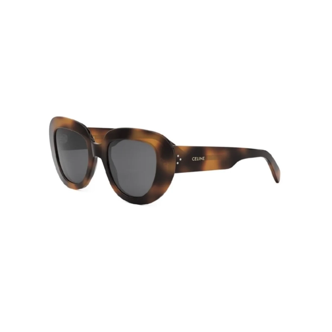Óculos de Sol Celine CL40309I_5153A Acetato Marrom Mesclado com lentes na cor Fumê 1