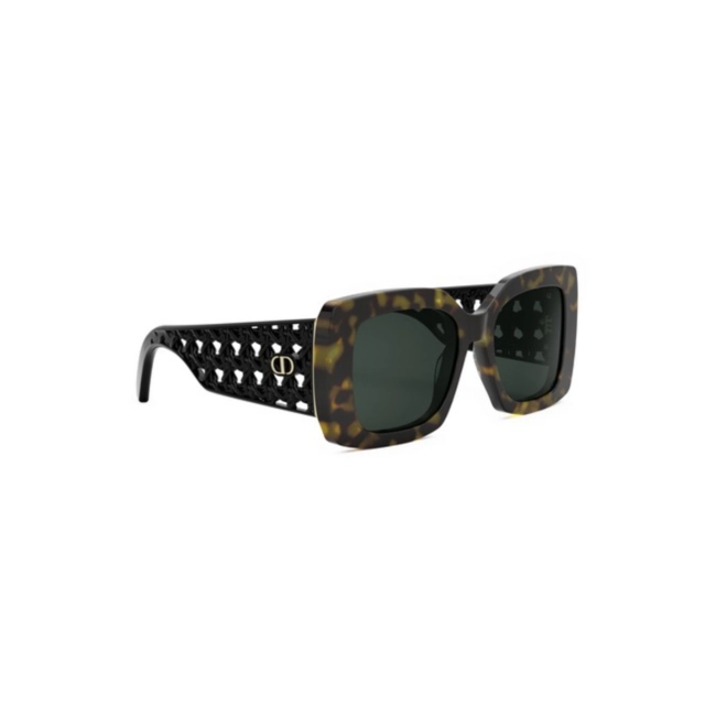 Óculos de Sol Christian Dior VeryDior S1I CD40179I_5452N Acetato Marrom Mesclado Escuro com lentes na cor Verde 3