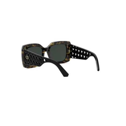 Óculos de Sol Christian Dior VeryDior S1I CD40179I_5452N Acetato Marrom Mesclado Escuro com lentes na cor Verde