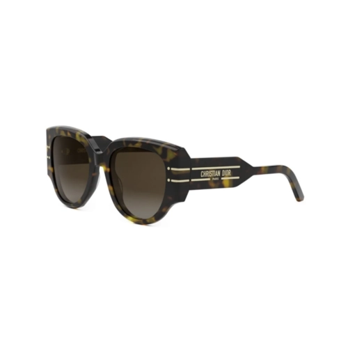 Óculos de Sol Christian Dior DiorSignature R2I CD40187I_5352F Acetato Marrom Mesclado com lentes na cor Marrom