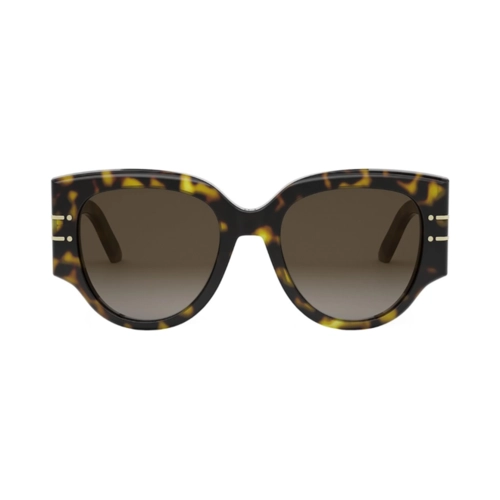 Óculos de Sol Christian Dior DiorSignature R2I CD40187I_5352F Acetato Marrom Mesclado com lentes na cor Marrom