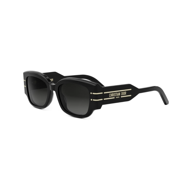 Óculos de Sol Christian Dior CD40188I_5201B Acetato Preto com lentes na cor Cinza Degradê 1