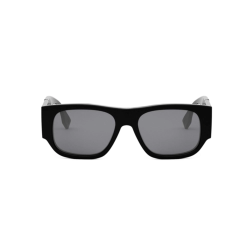 Óculos de Sol Fendi FE40156I_5401A Acetato Preto com lentes na cor Cinza
