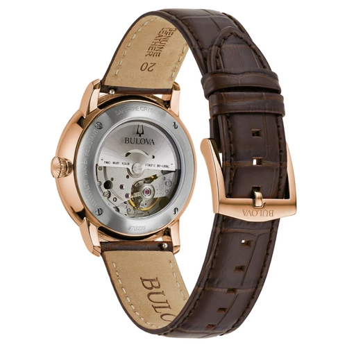 Relógio Bulova Hudson Automático Masculino - 97B225 Rose