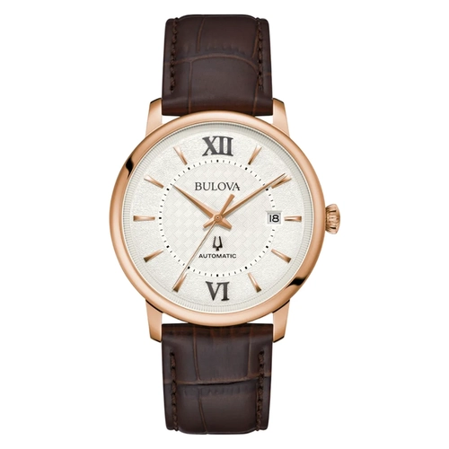 Relógio Bulova Hudson Automático Masculino - 97B225 Rose