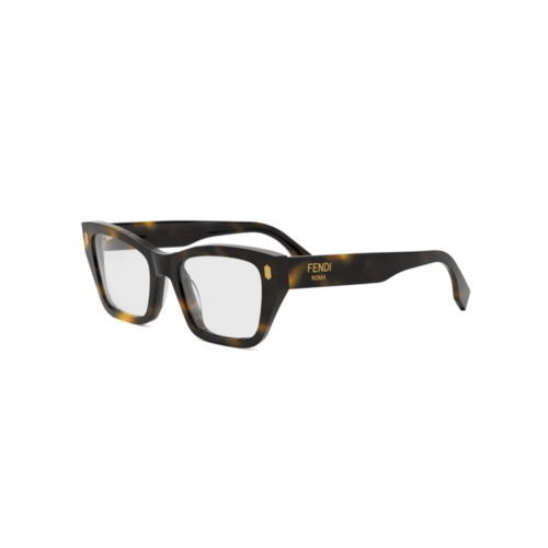 Óculos de Grau Fendi FE50118I_52052 Acetato Marrom Mesclado