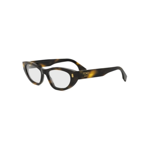 Óculos de Grau Fendi FE50119I_53052 Acetato Marrom Mesclado