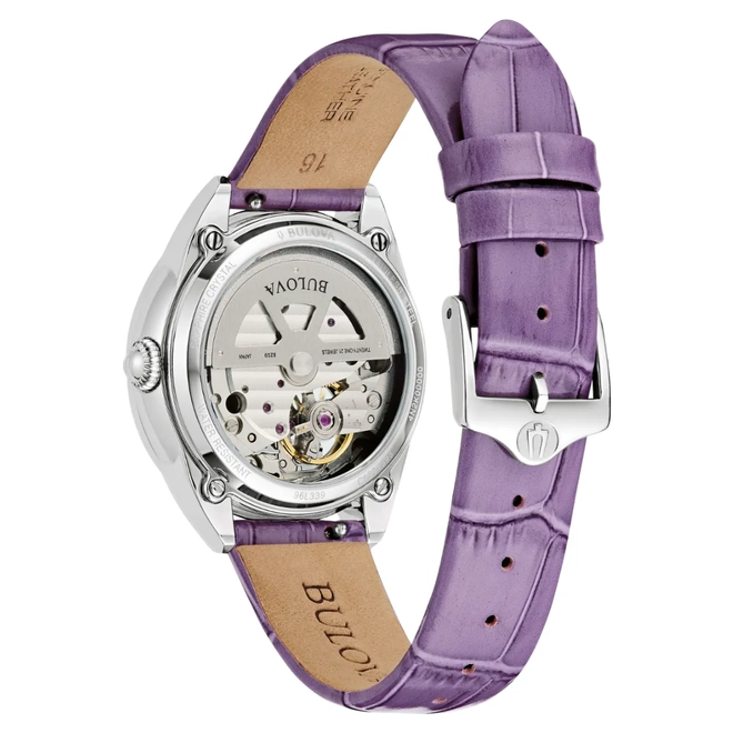 Relógio Bulova Classic Sutton Automático Feminino - 96L339N Lavanda 3