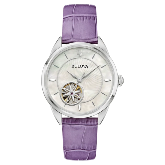 Relógio Bulova Classic Sutton Automático Feminino - 96L339N Lavanda 1