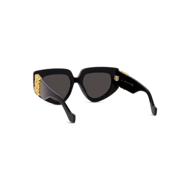 Óculos de Sol Loewe LW40154U_5101A Acetato Preto com lentes na cor Cinza 5