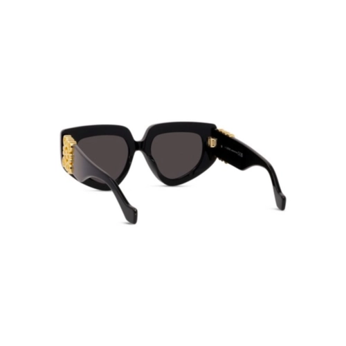 Óculos de Sol Loewe LW40154U_5101A Acetato Preto com lentes na cor Cinza