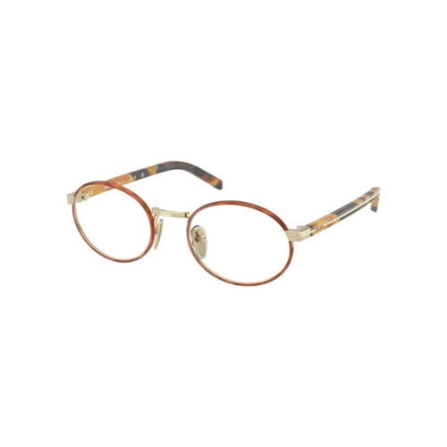Óculos de Grau Prada 0PR B55V 22E1O152 Metal Marrom