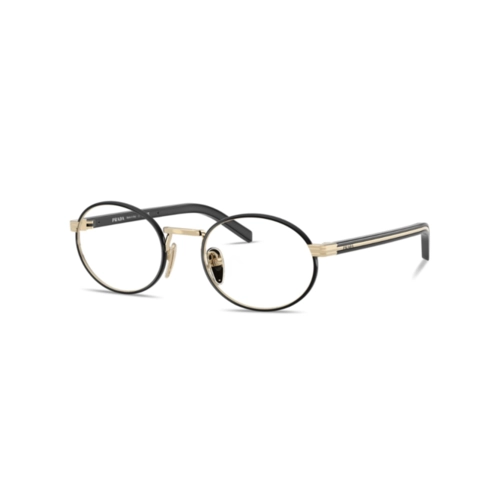 Óculos de Grau Prada 0PR B55V AAV1O152 Metal Preto