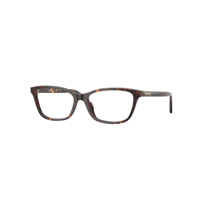 Óculos de Grau Versace 0VE3375 108 54 Acetato Marrom Mesclado Escuro 1