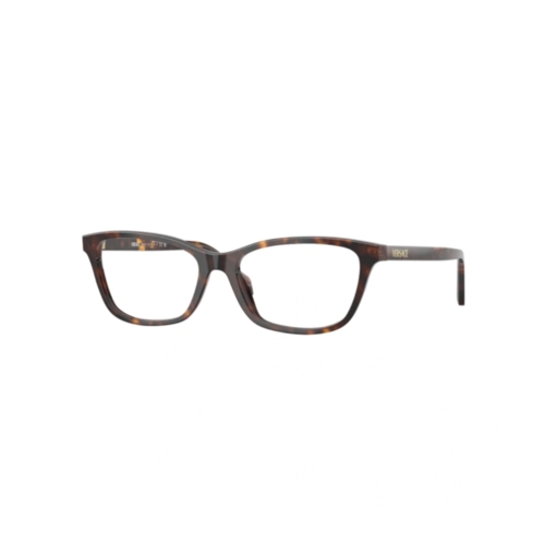 Óculos de Grau Versace 0VE3375 108 54 Acetato Marrom Mesclado Escuro