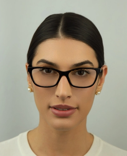 Óculos de Grau Versace 0VE3375 108 54 Acetato Marrom Mesclado Escuro