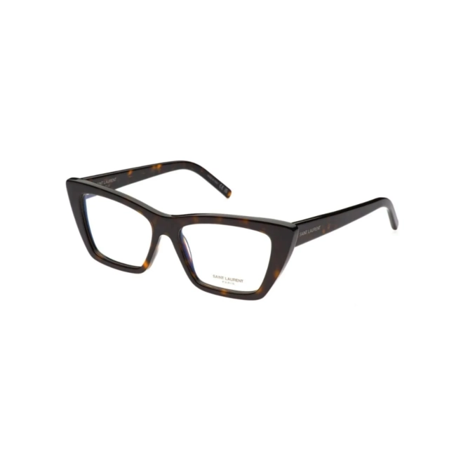 Óculos de Grau Saint Laurent SL 276 MICA OPT-004 53 Acetato Marrom Mesclado 1