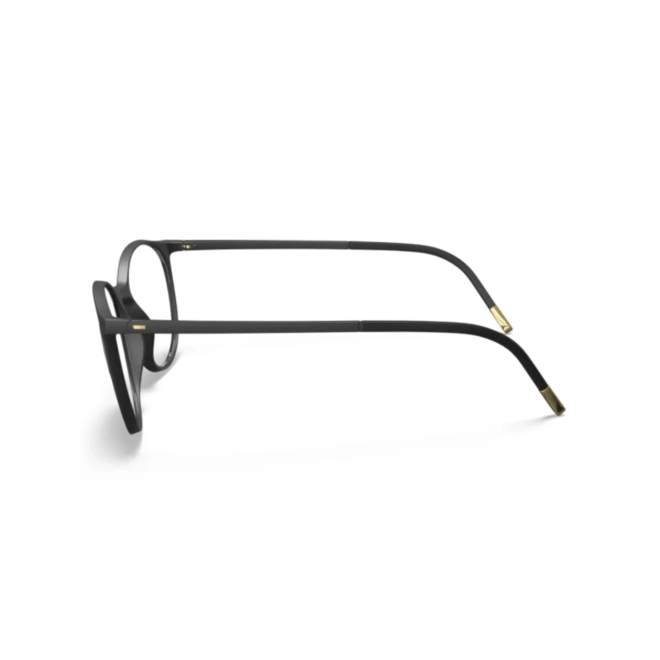 Óculos de Grau Silhouette Spx Illusion 2936/75 9030 52/17 Acetato Preto 3