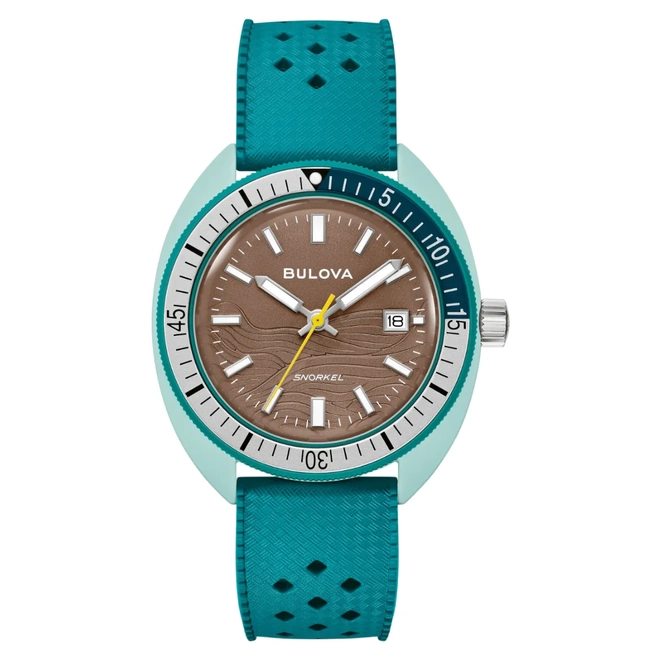Relógio Bulova Snorkel Sea turtle Oceanographer - 98B446N Marrom 1
