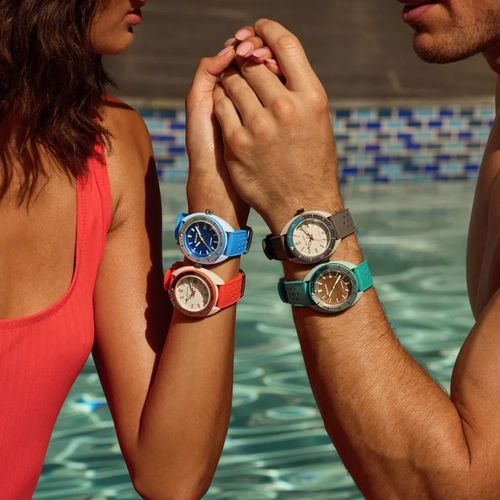 Relógio Bulova Snorkel Sea turtle Oceanographer - 98B446N Marrom