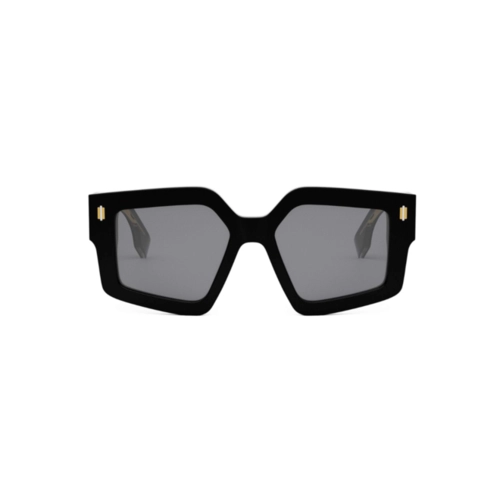 Óculos de Sol Fendi FE40162I_5201A Acetato Preto com lentes na cor Cinza