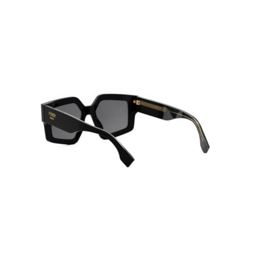 Óculos de Sol Fendi FE40162I_5201A Acetato Preto com lentes na cor Cinza