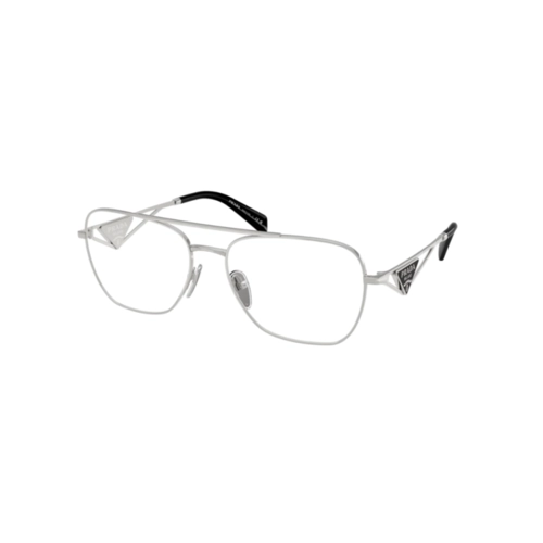 Óculos de Grau Prada 0PR B50V 1BC1O159 Metal Prateado