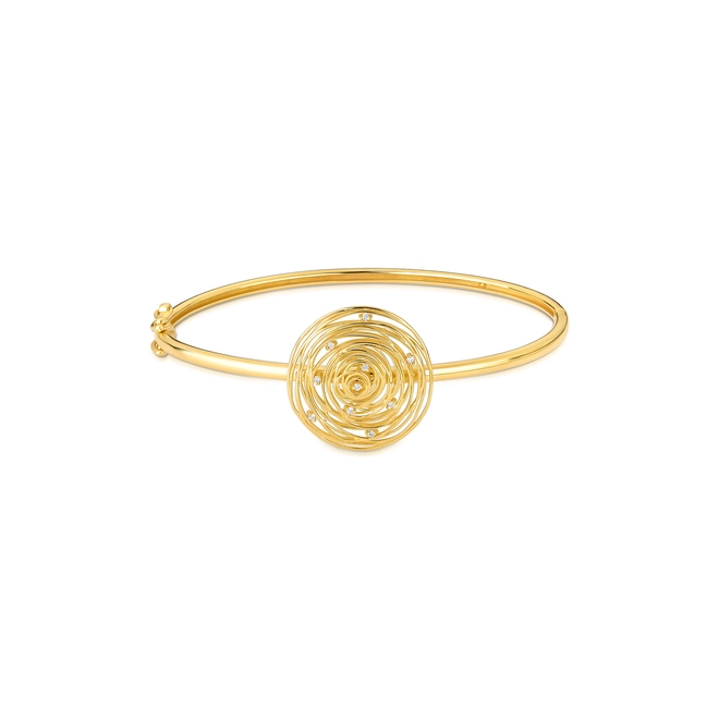 Pulseira Nido Diamonds bracelete tubular 18k ninho que envolve 3,9pts de Diamantes 1