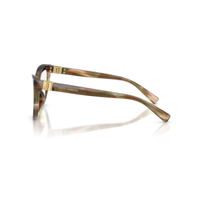 Óculos de Grau Dolce & Gabbana 0DG3414 3446 54 Acetato Marrom e Verde Mesclado 4