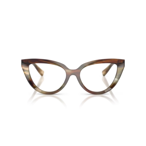 Óculos de Grau Dolce & Gabbana 0DG3414 3446 54 Acetato Marrom e Verde Mesclado