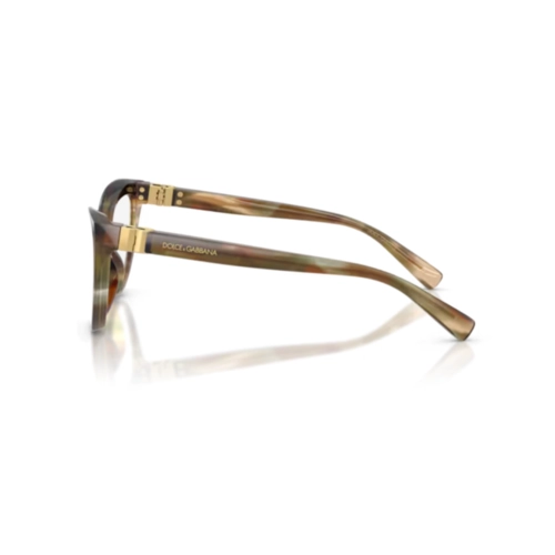 Óculos de Grau Dolce & Gabbana 0DG3414 3446 54 Acetato Marrom e Verde Mesclado