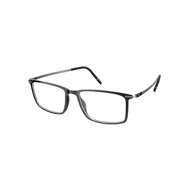 Óculos de Grau Silhouette Rising Dawn 2965/75 9000 57/17 Acetato Preto 1