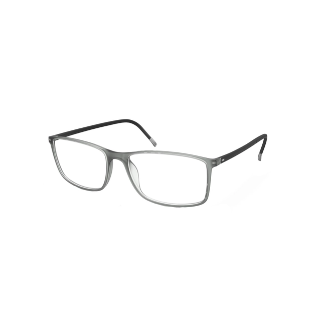 Óculos de Grau Silhouette SPX Illusion 2934/75 6910 56/16 Acetato Cinza Fosco 1