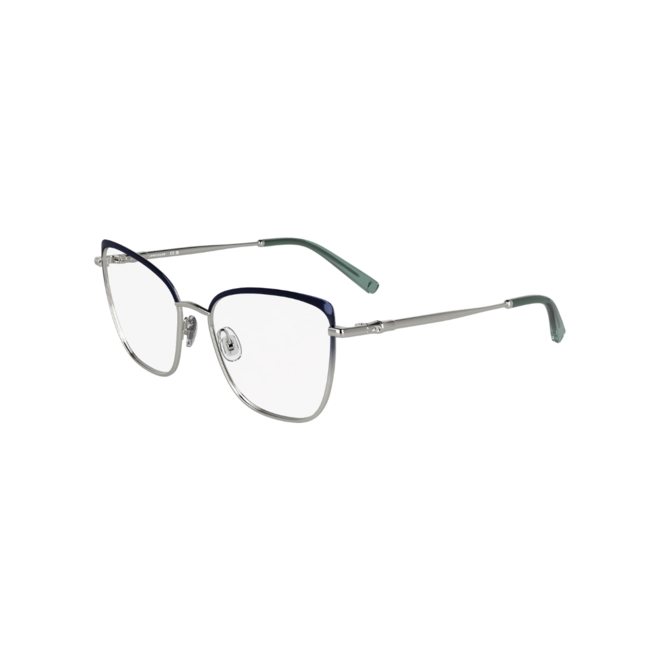 Óculos de Grau Longchamp LO2170 400 53 Metal Cinza e Azul 1