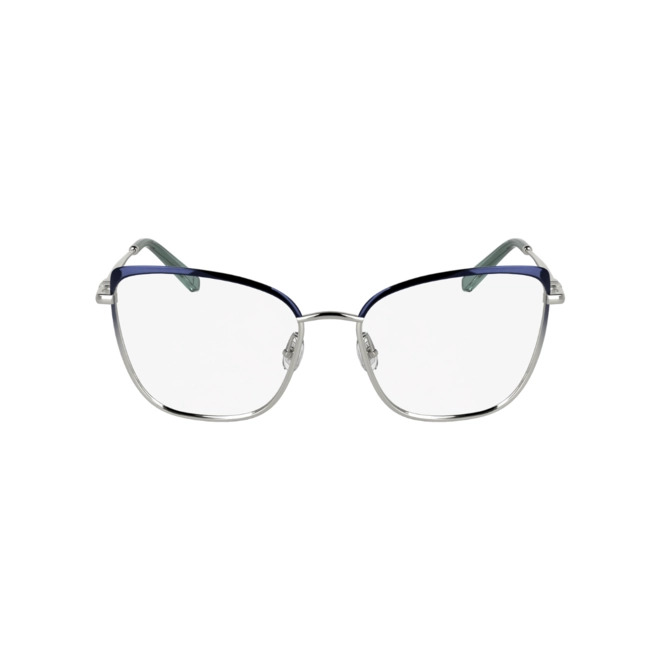 Óculos de Grau Longchamp LO2170 400 53 Metal Cinza e Azul 2