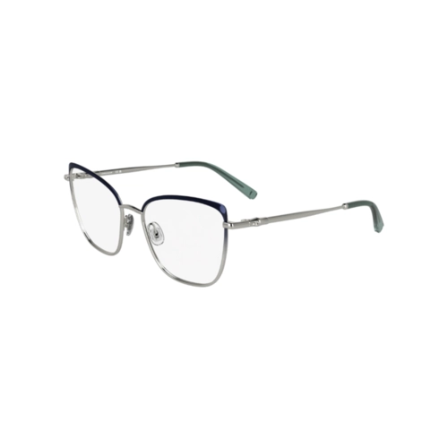 Óculos de Grau Longchamp LO2170 400 53 Metal Cinza e Azul