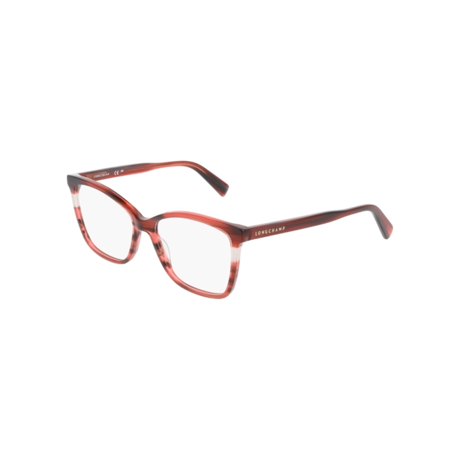 Óculos de Grau Longchamp LO2741 607 52 Acetato Vermelho Mesclado 1