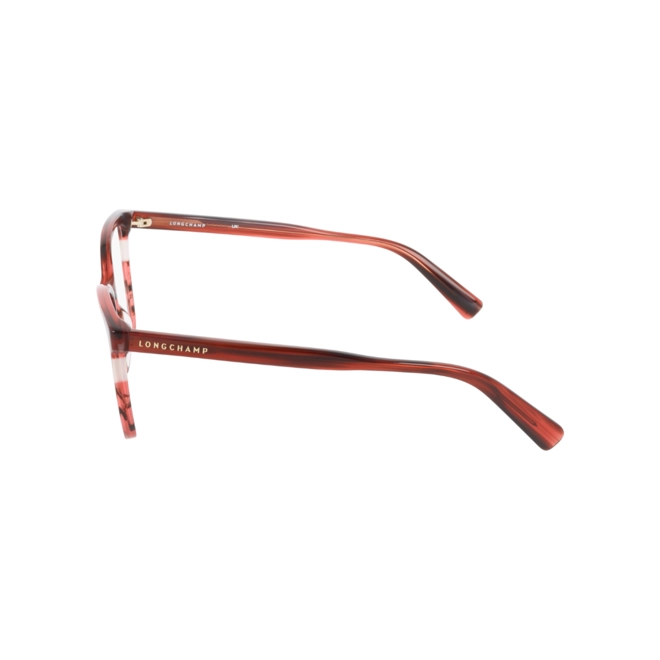 Óculos de Grau Longchamp LO2741 607 52 Acetato Vermelho Mesclado 4