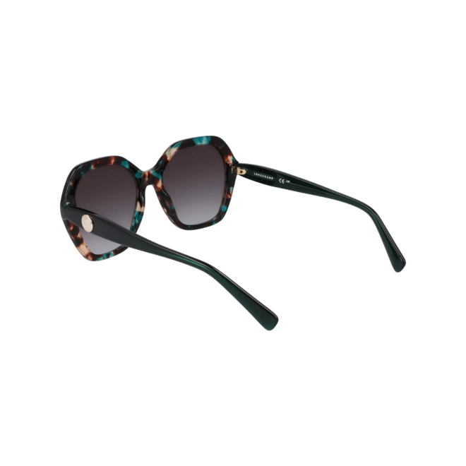 Óculos de Sol Longchamp LO759S 309 54 Acetato Verde Mesclado com lentes na cor Fumê Degradê 5
