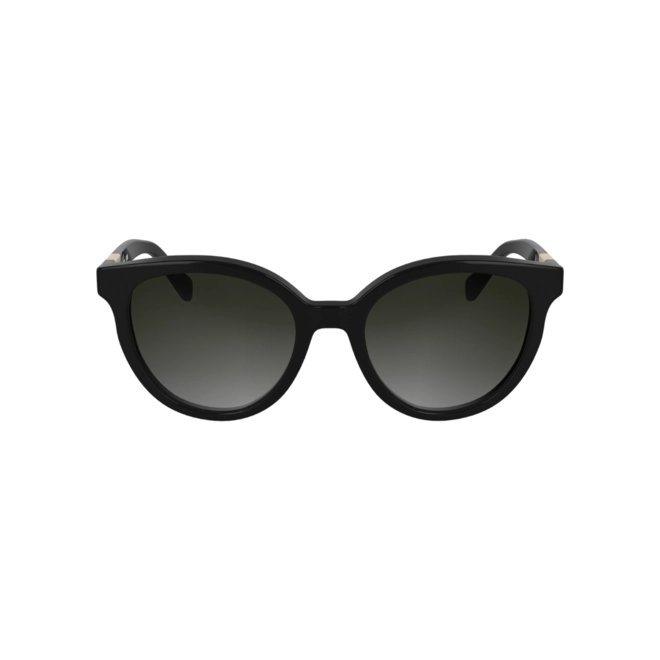 Óculos de Sol Longchamp LO773S 001 52 Acetato Preto com lentes na cor Fumê Degradê 2