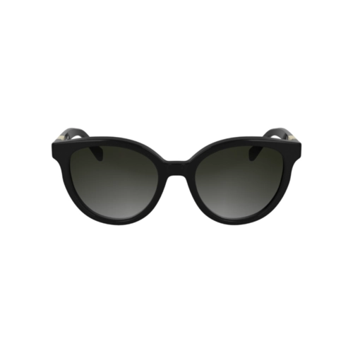 Óculos de Sol Longchamp LO773S 001 52 Acetato Preto com lentes na cor Fumê Degradê