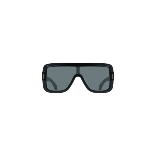 Óculos de Sol Salvatore Ferragamo SF2061SE 001 55 Acetato Preto com lentes na cor Cinza