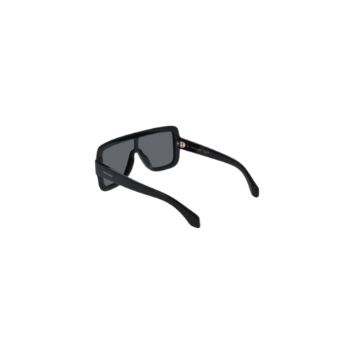 Óculos de Sol Salvatore Ferragamo SF2061SE 001 55 Acetato Preto com lentes na cor Cinza