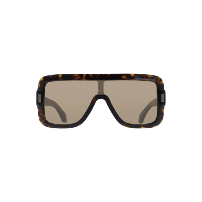 Óculos de Sol Salvatore Ferragamo SF2061SE 242 55 Acetato Marrom Mesclado com lentes na cor Marrom 2