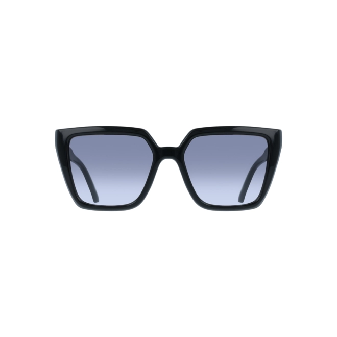 Óculos de Sol Salvatore Ferragamo SF2058SE 001 54 Acetato Preto com lentes na cor Fumê Degradê 2