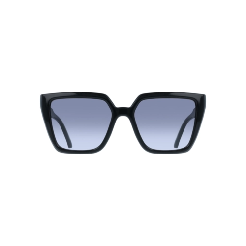 Óculos de Sol Salvatore Ferragamo SF2058SE 001 54 Acetato Preto com lentes na cor Fumê Degradê